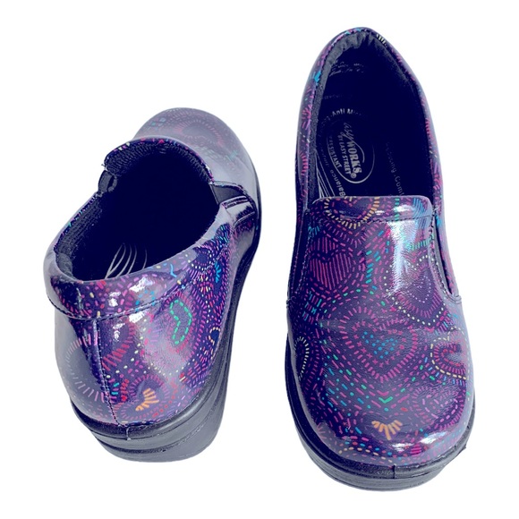 Easy Works By Easy Street Purple Clogs Sz 8W - Picture 3 of 7